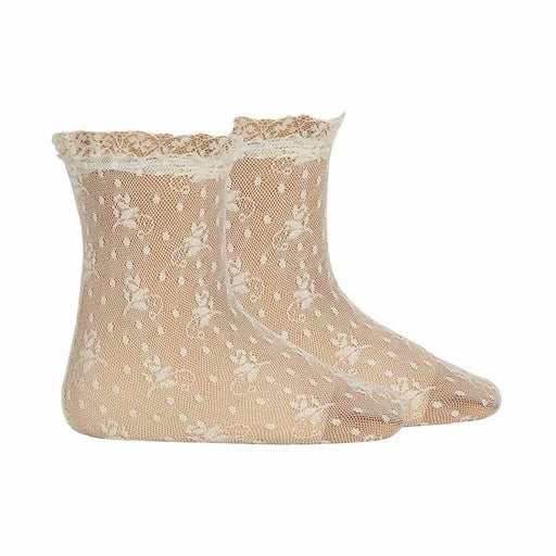 anklet floral designed lace