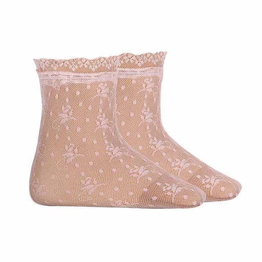 anklet floral designed lace