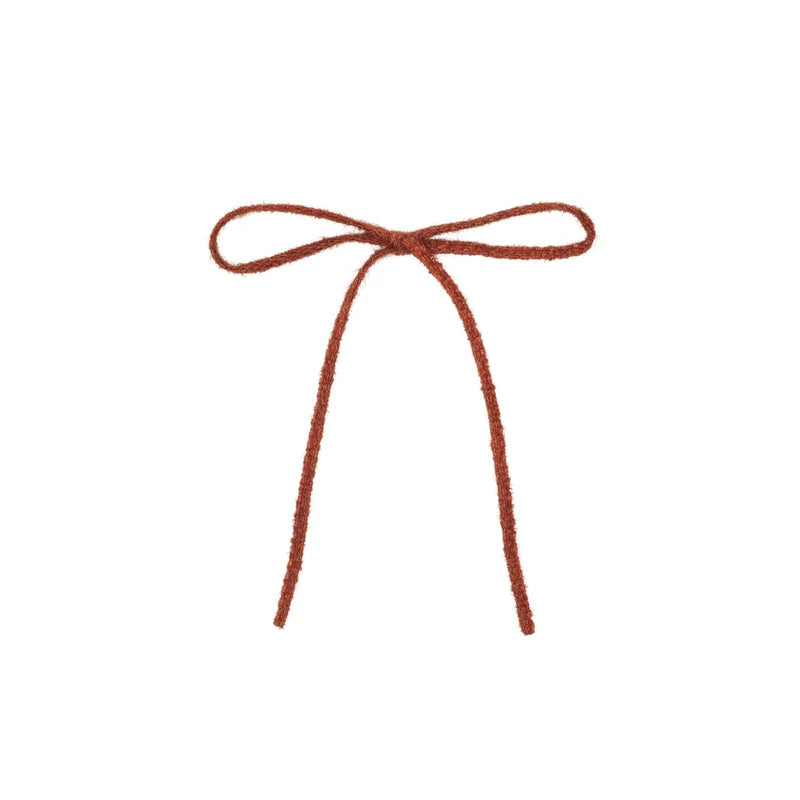 clip fuzz cord thin medium bow