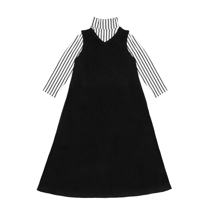 maxi dress vertical stripes