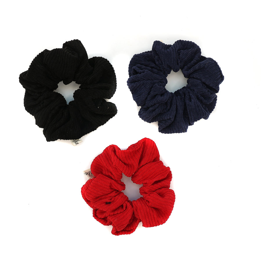 pony scrunchie corduroy