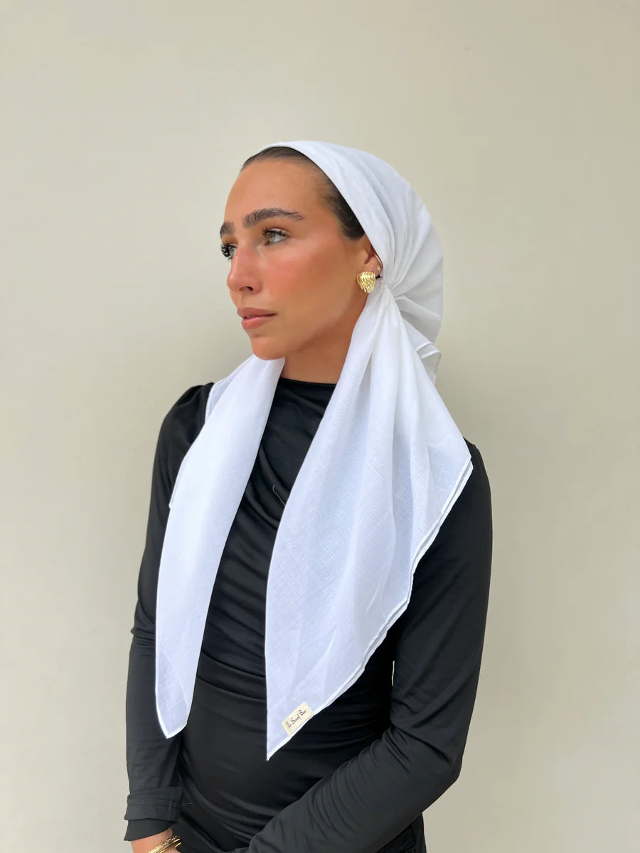 headscarf pretied classic cotton