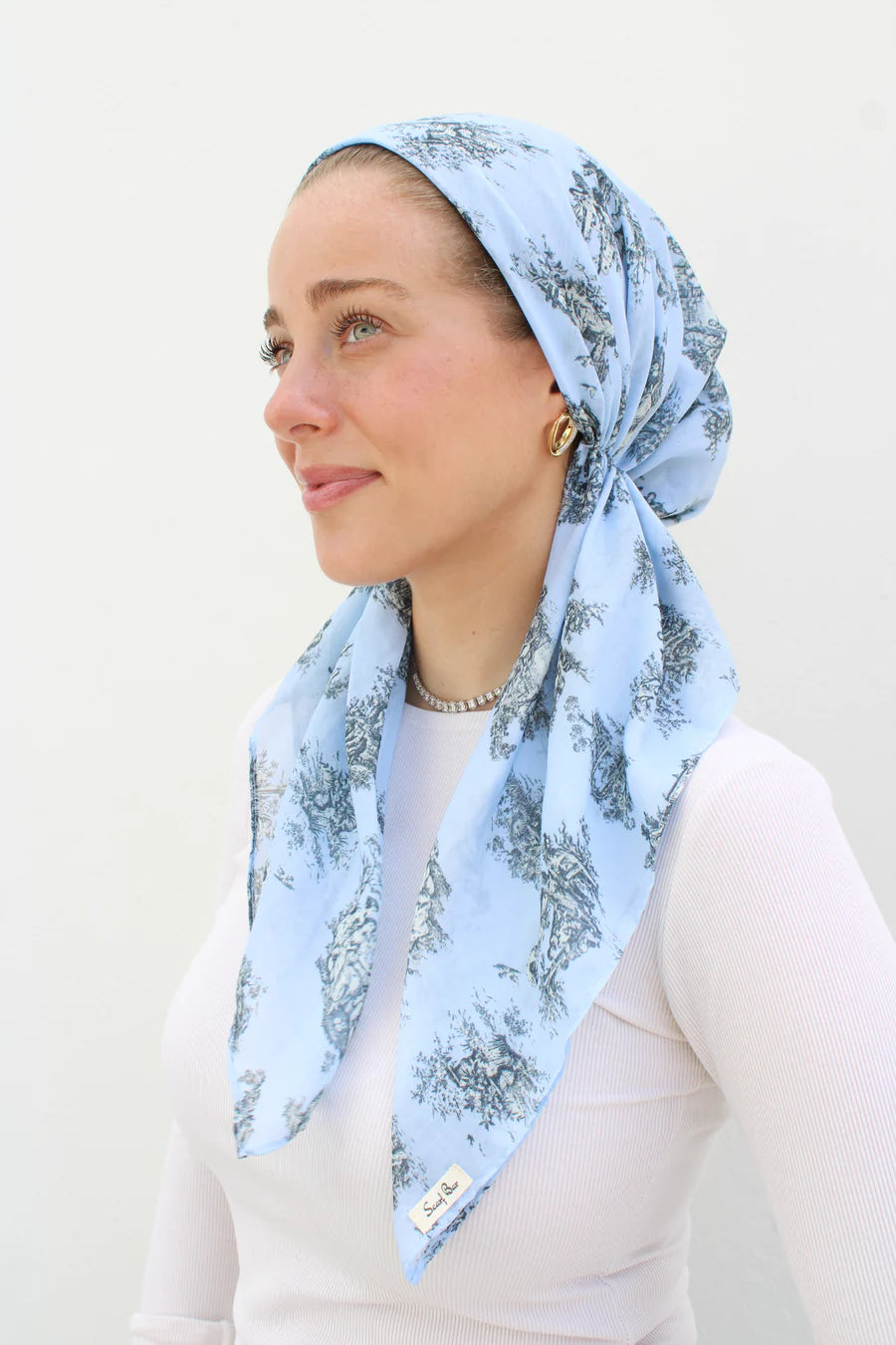 headscarf short pretied pattern