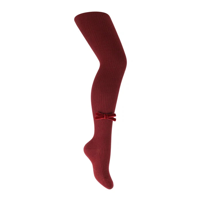 tights cotton modal classic velvet bow
