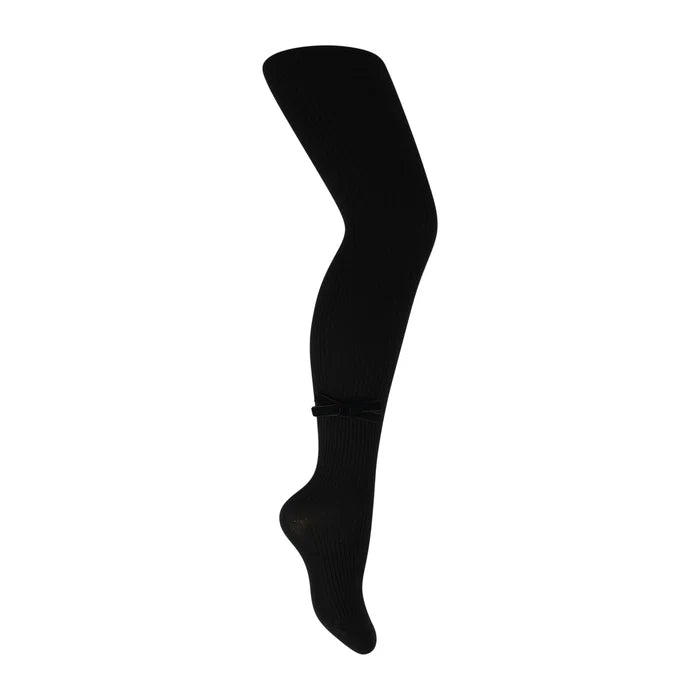 tights cotton modal classic velvet bow