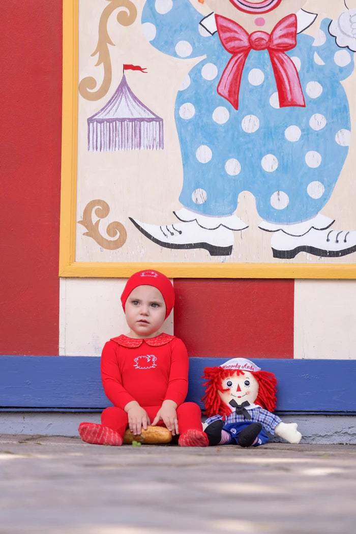 footie counting sheep romper with beanie