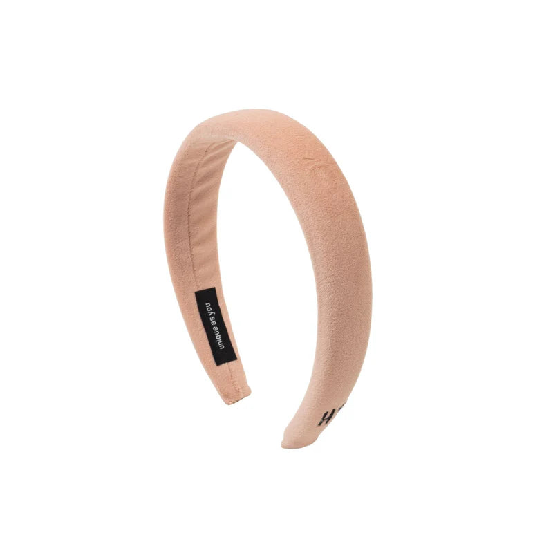 headband velvet puff