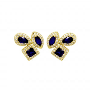 earring assorted shape cz stud