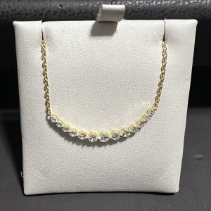 necklace graduating cz bar
