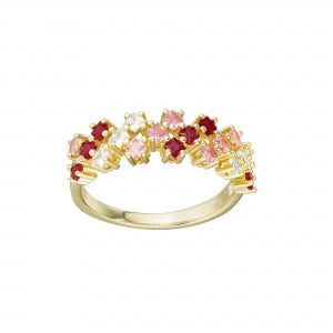 ring multi stone cz