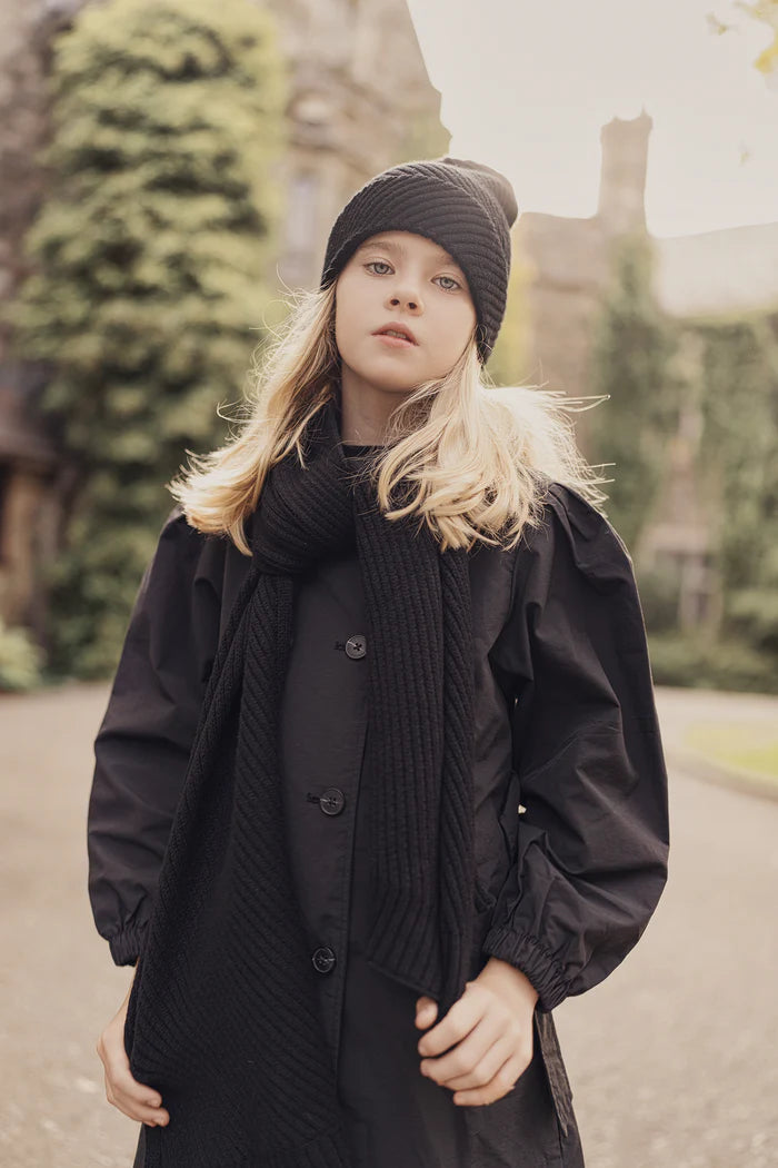 hat beanie diagonal ribbed