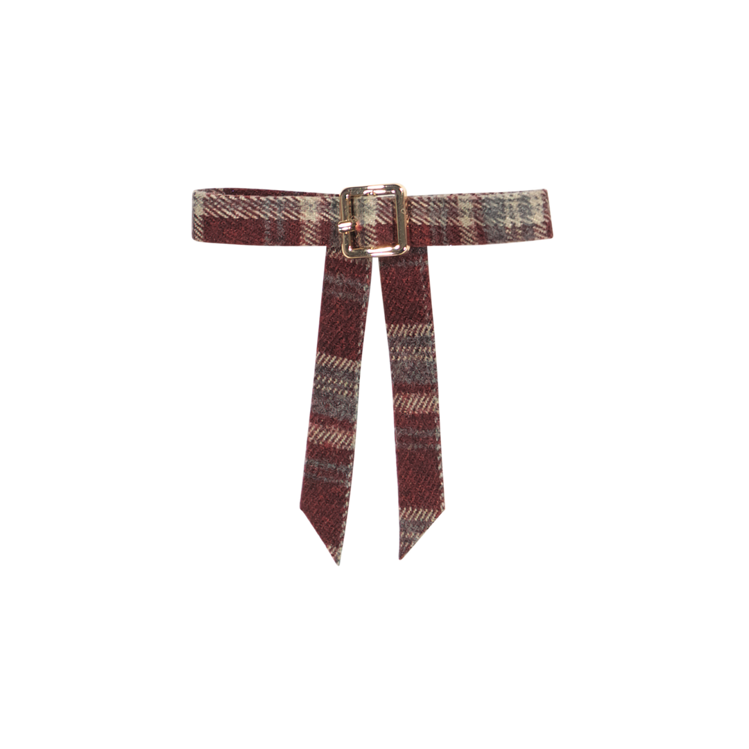 clip plaid buckle