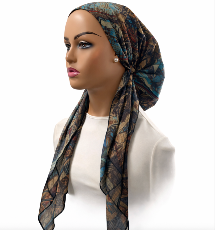 headscarf open contour forest