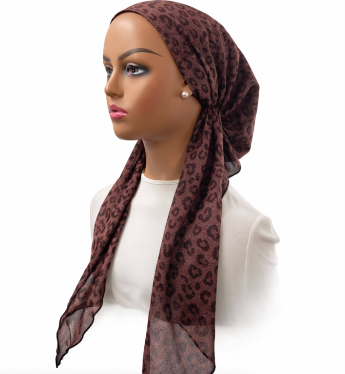 headscarf open mesh knit