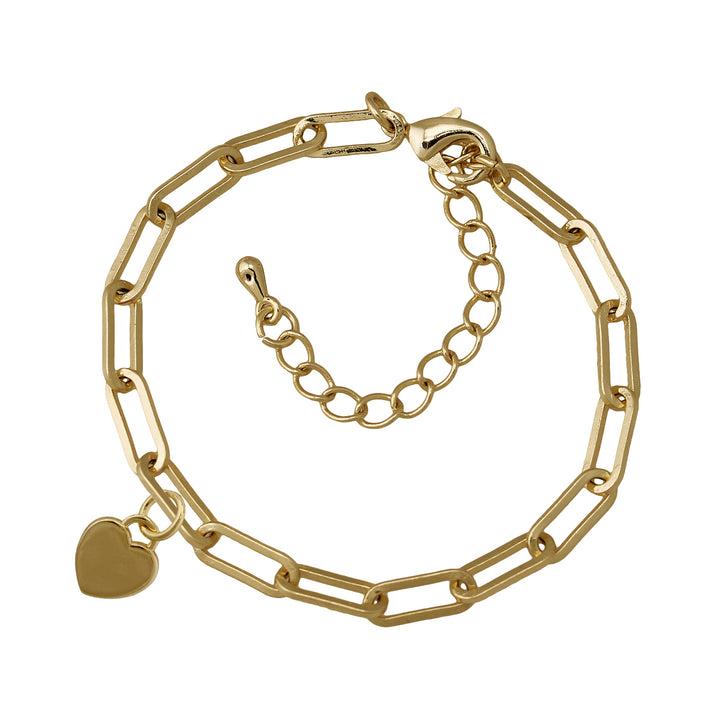 bracelet paperclip chain w charm