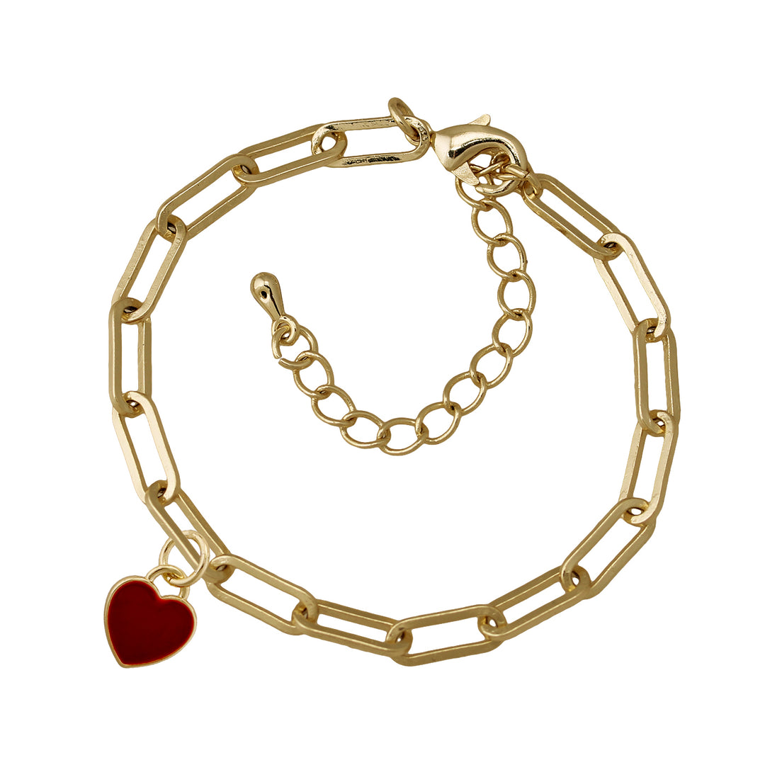 bracelet paperclip chain w charm