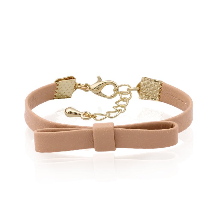 bracelet leather bow