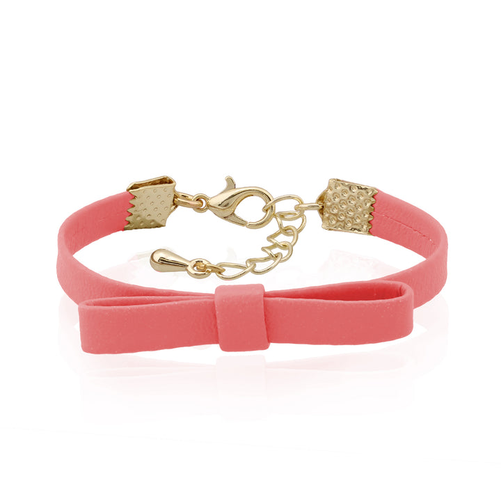 bracelet leather bow