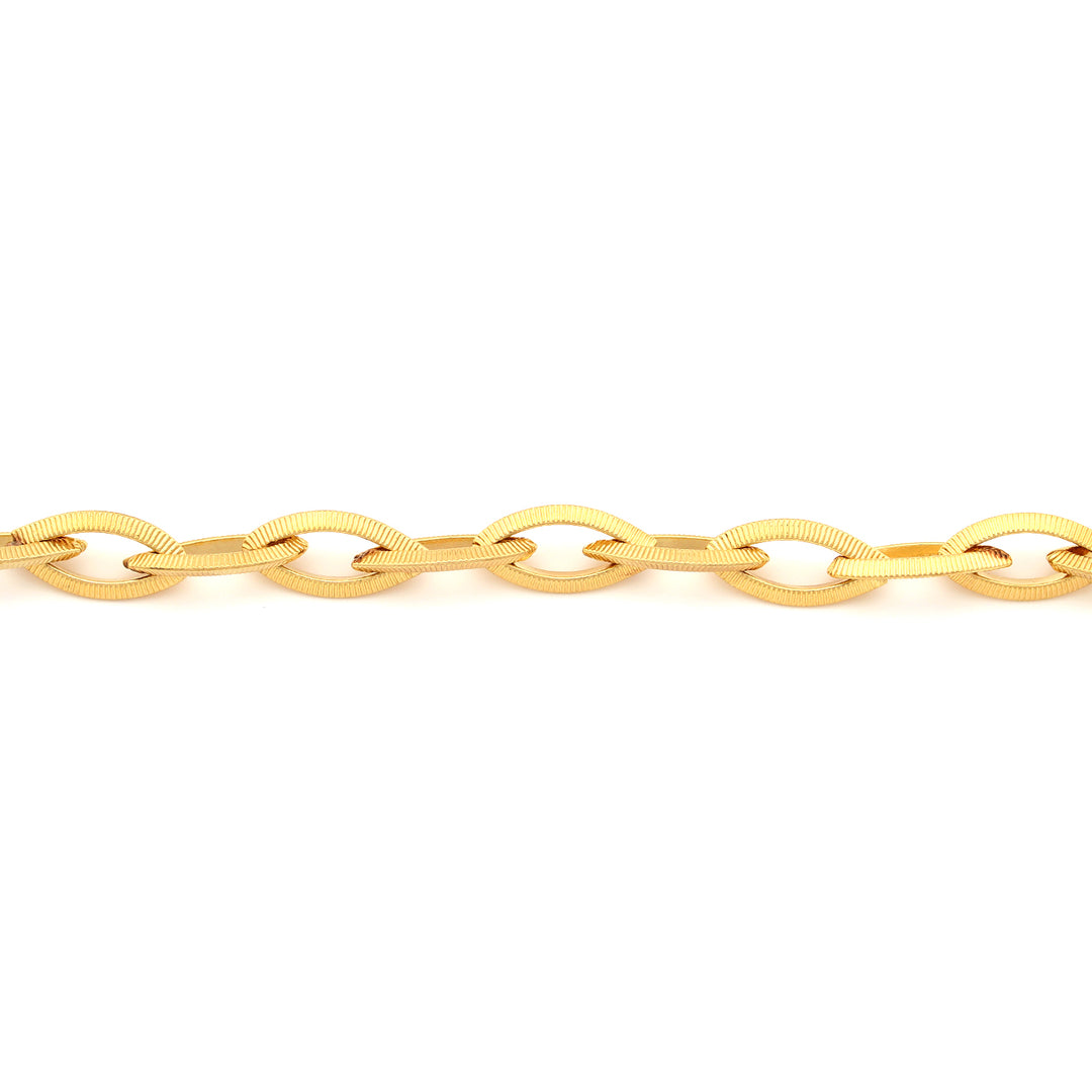 bracelet grooved football links