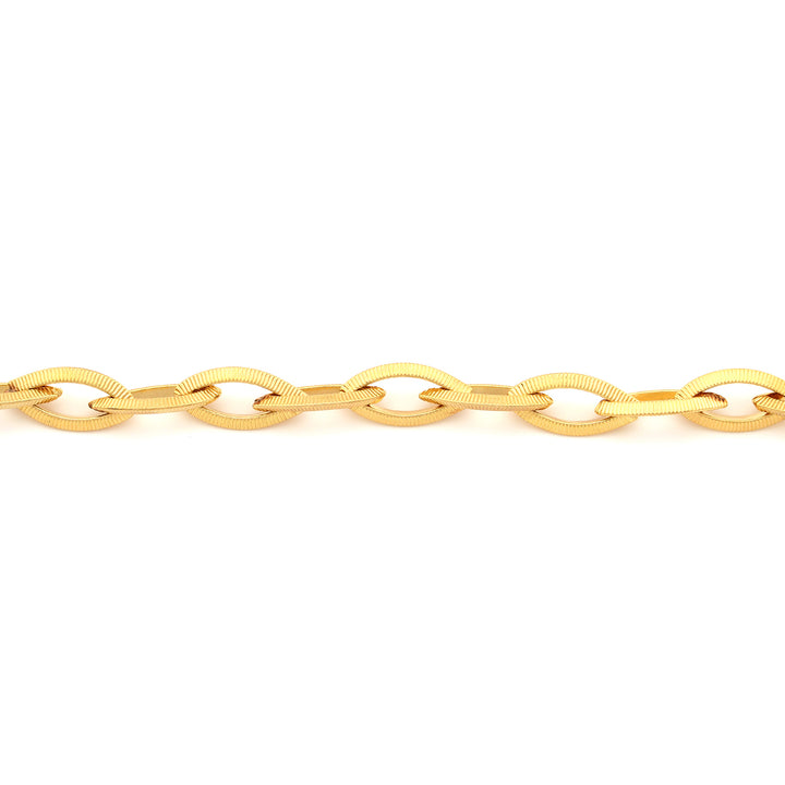bracelet grooved football links