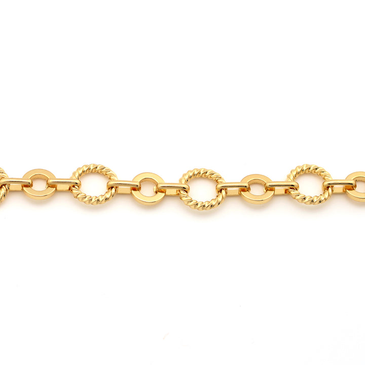 bracelet twisted and shiny circles