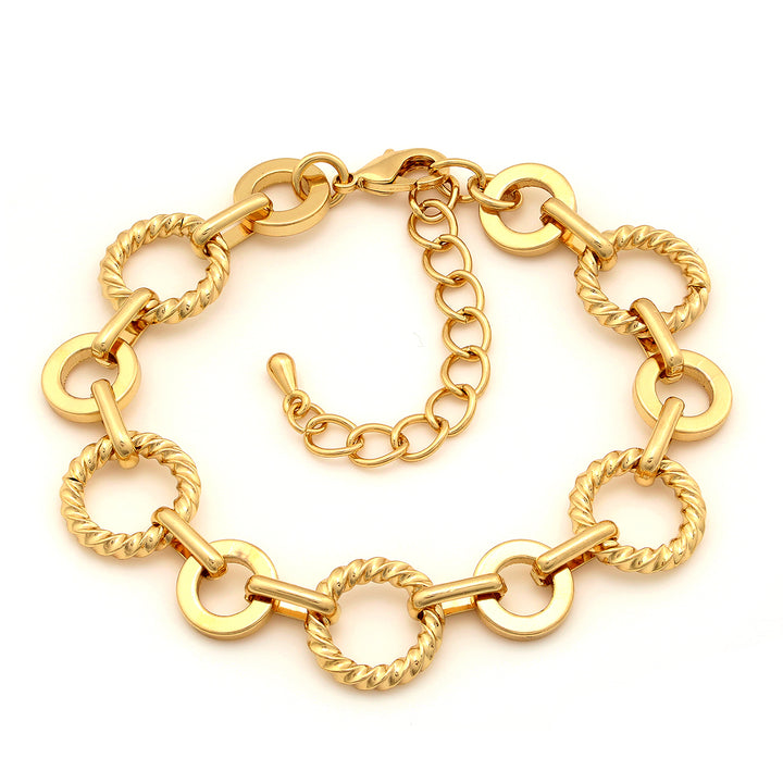 bracelet twisted and shiny circles