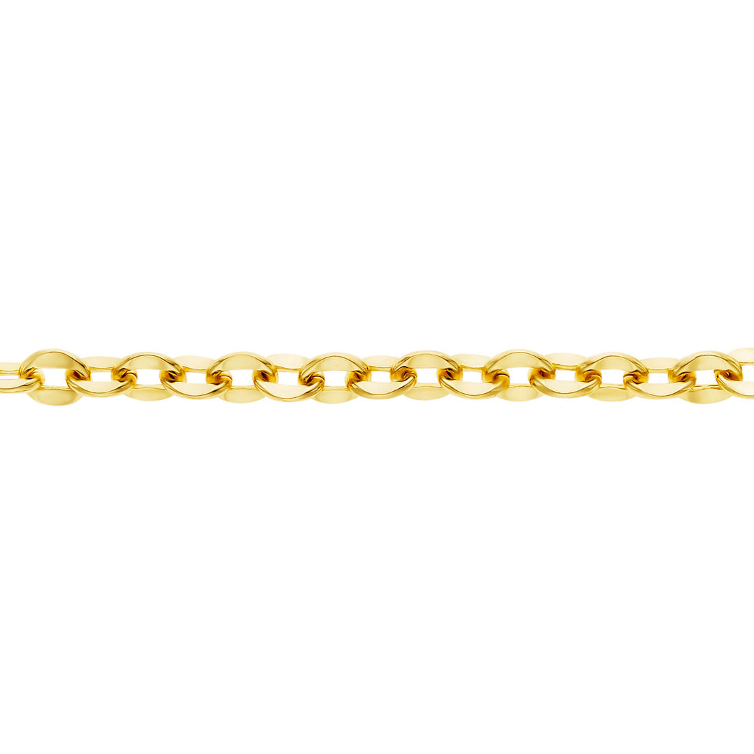 bracelet dented oval link