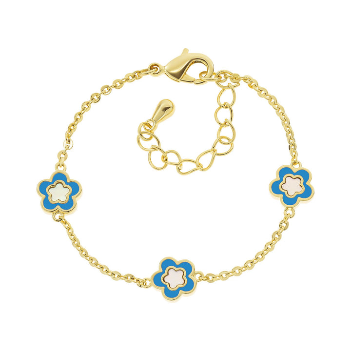 bracelet mop enamel flower