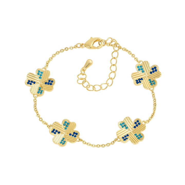 bracelet heart petals clover