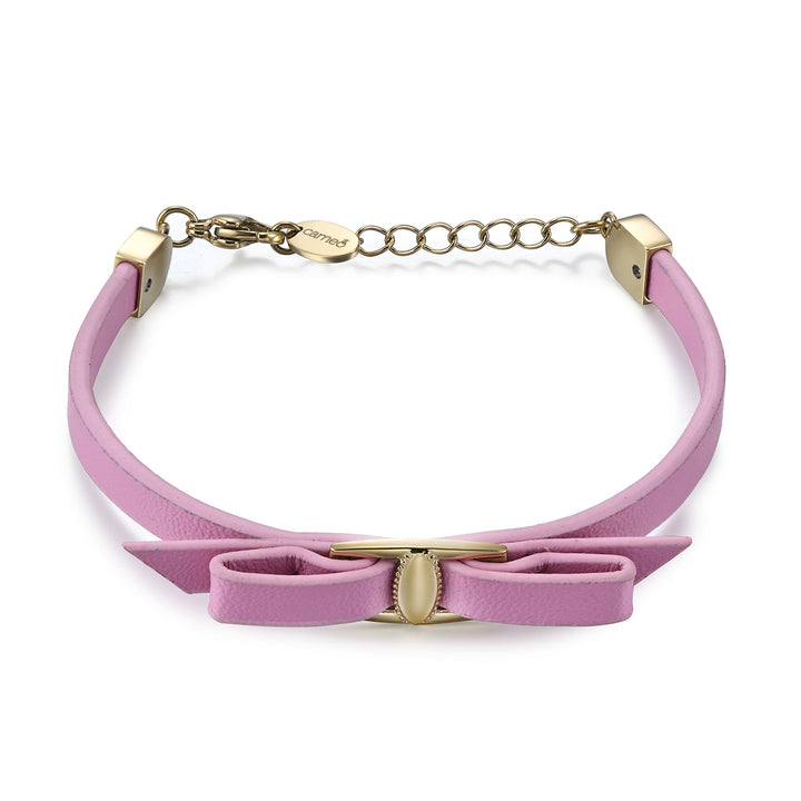 bracelet leather band bow