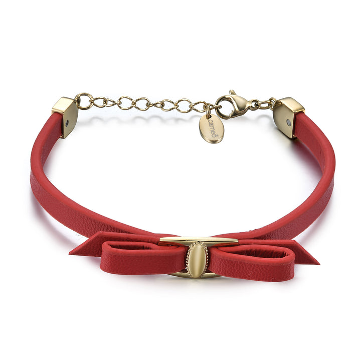 bracelet leather band bow