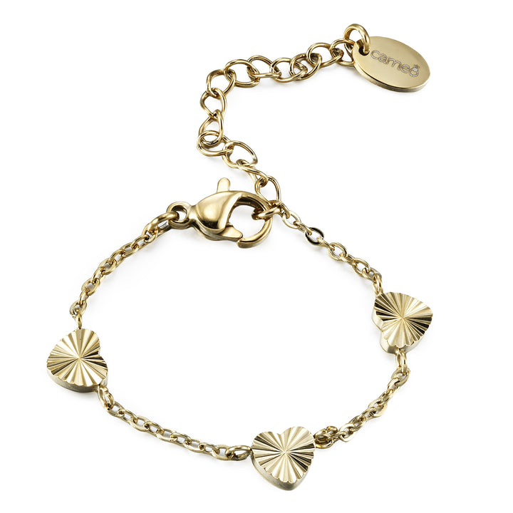 bracelet 3d pleated heart
