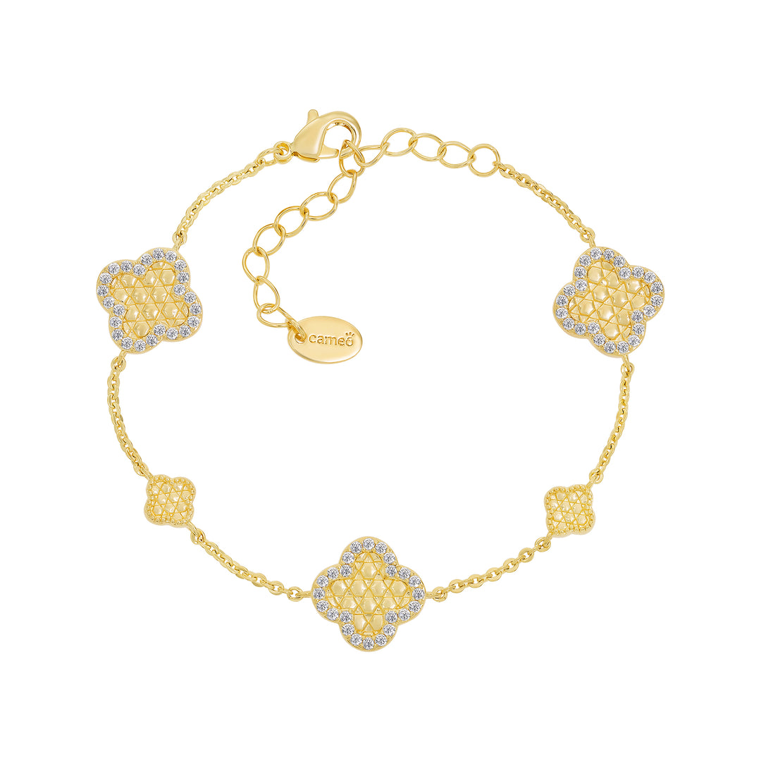 bracelet honeycomb clover