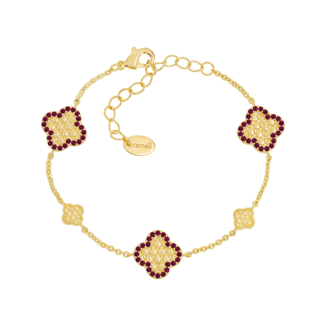 bracelet honeycomb clover