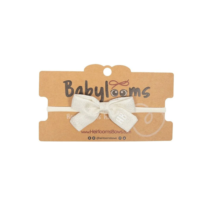 baby band sparkle heavy satin bow