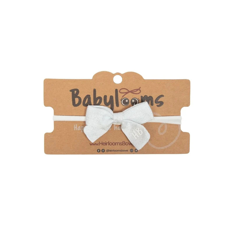 baby band sparkle heavy satin bow