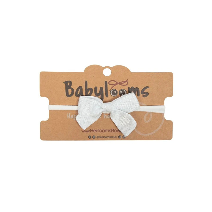 baby band sparkle heavy satin bow