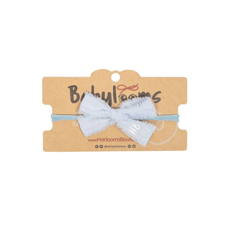 baby band thin eyelet bow