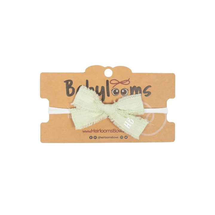 baby band thin eyelet bow