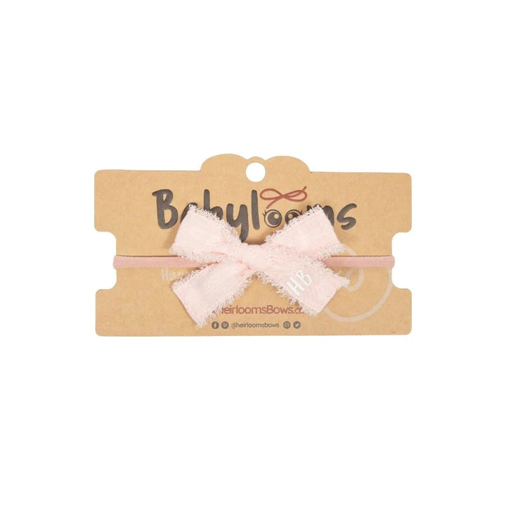 baby band thin eyelet bow