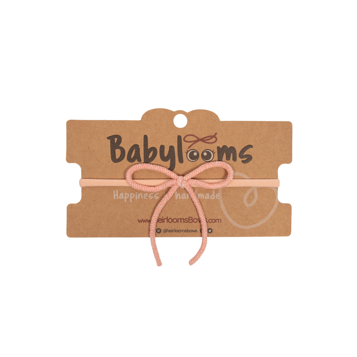 sweatband velvet cord small bow baby band