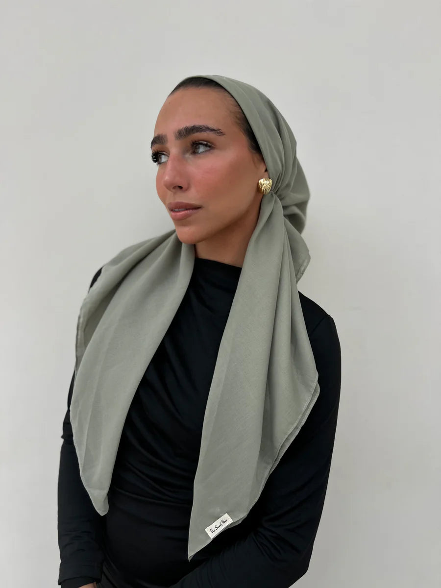 headscarf pretied classic cotton