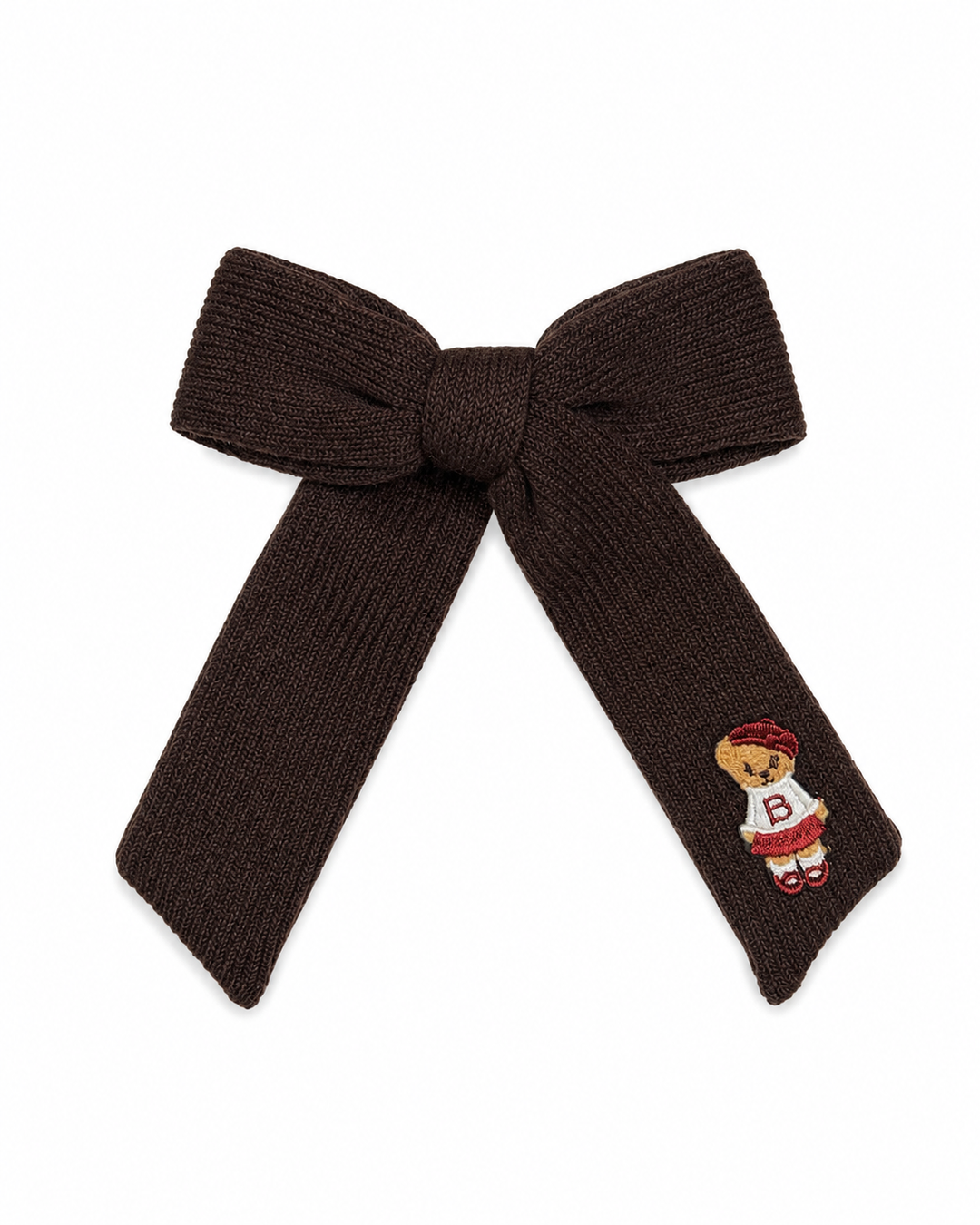 clip teddy knits bow