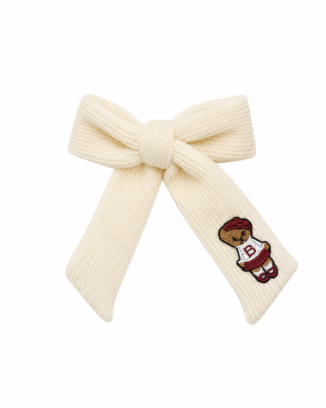 clip teddy knits bow