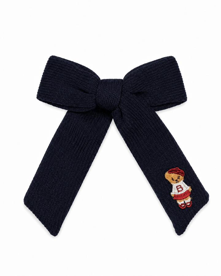 clip teddy knits bow