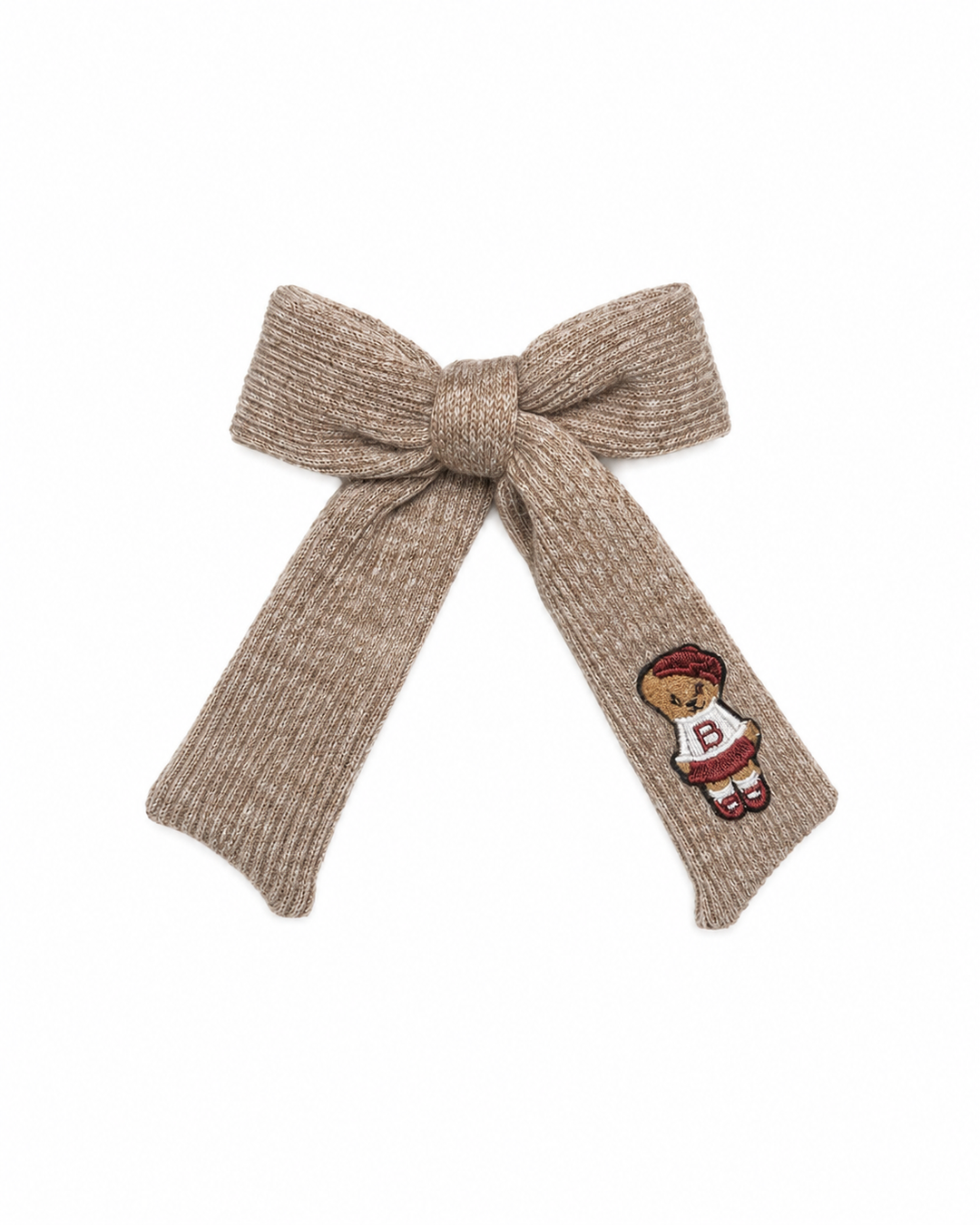 clip teddy knits bow