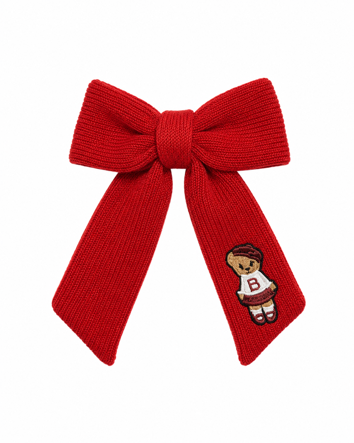 clip teddy knits bow