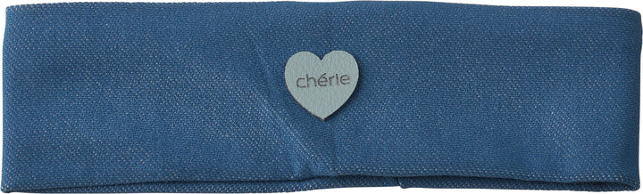 baby band denim fringe heart stretch