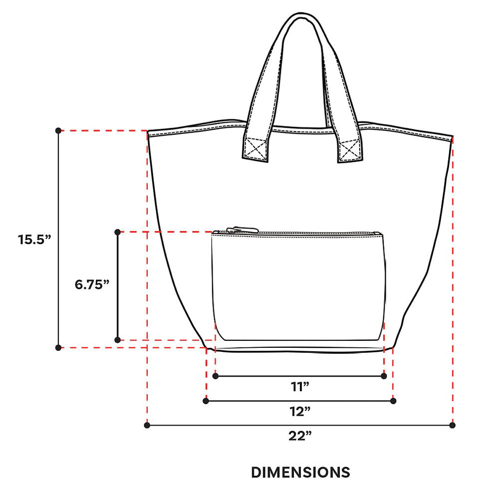 tote bag with daisy and bee makeup set
