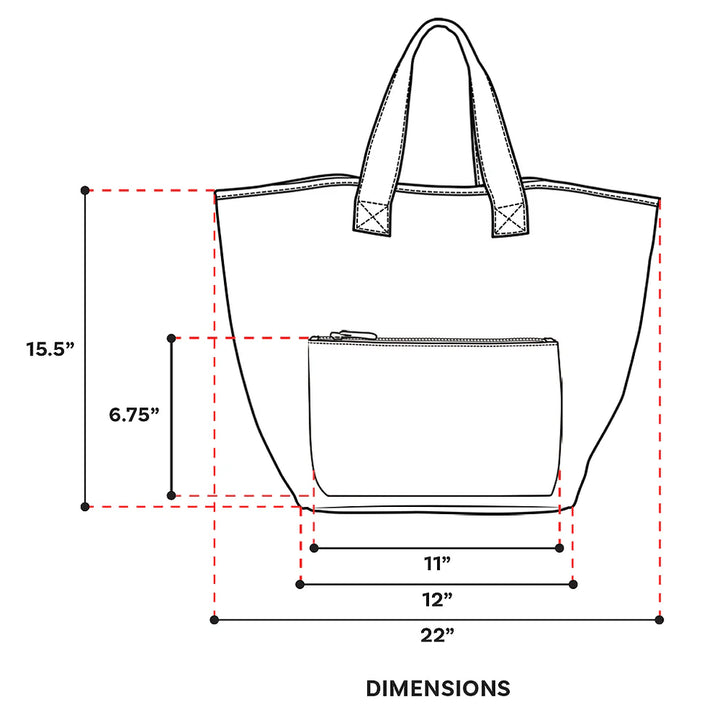 tote bag with daisy and bee makeup set